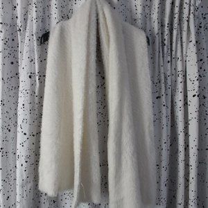 White Faux Fur winter Scarf